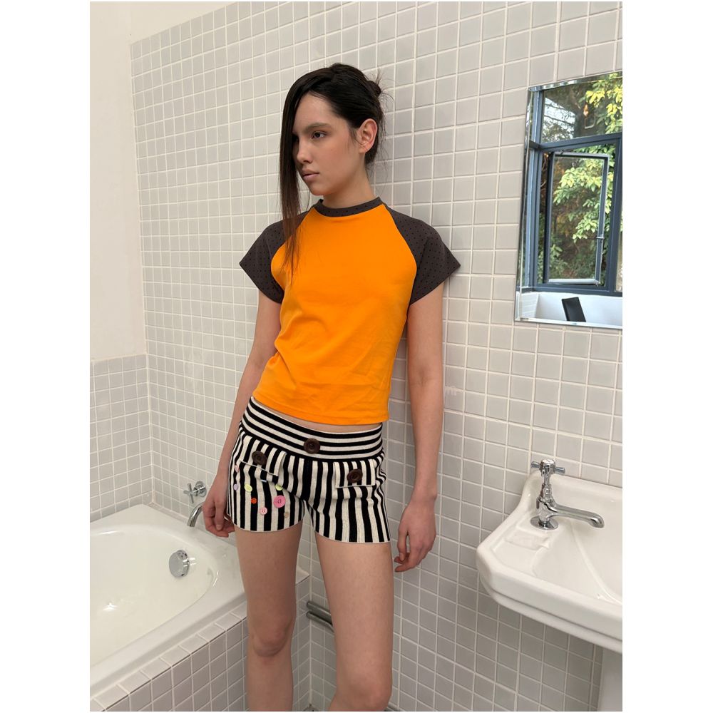 Howdycat Spring 26 Polka Dot Color Block 100 Organic Cotton Short Sleeve T Shirt image 2