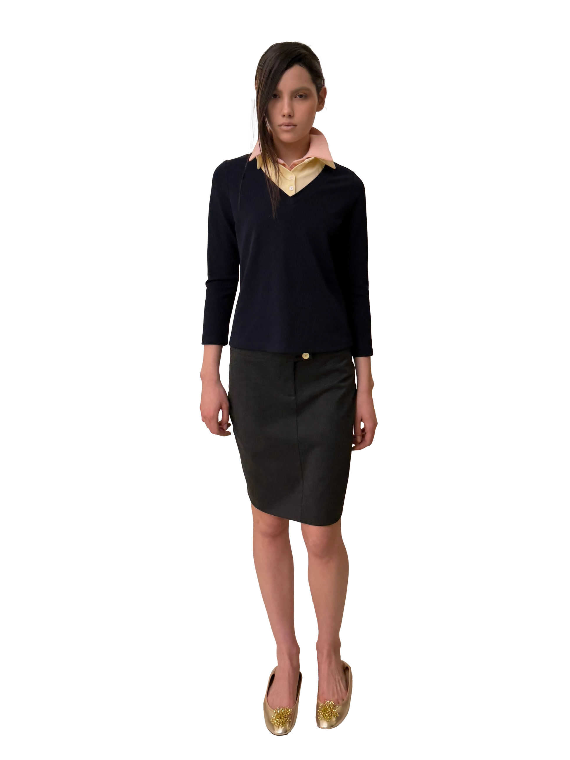 Spring 26 Knitted seven quarter sleeves