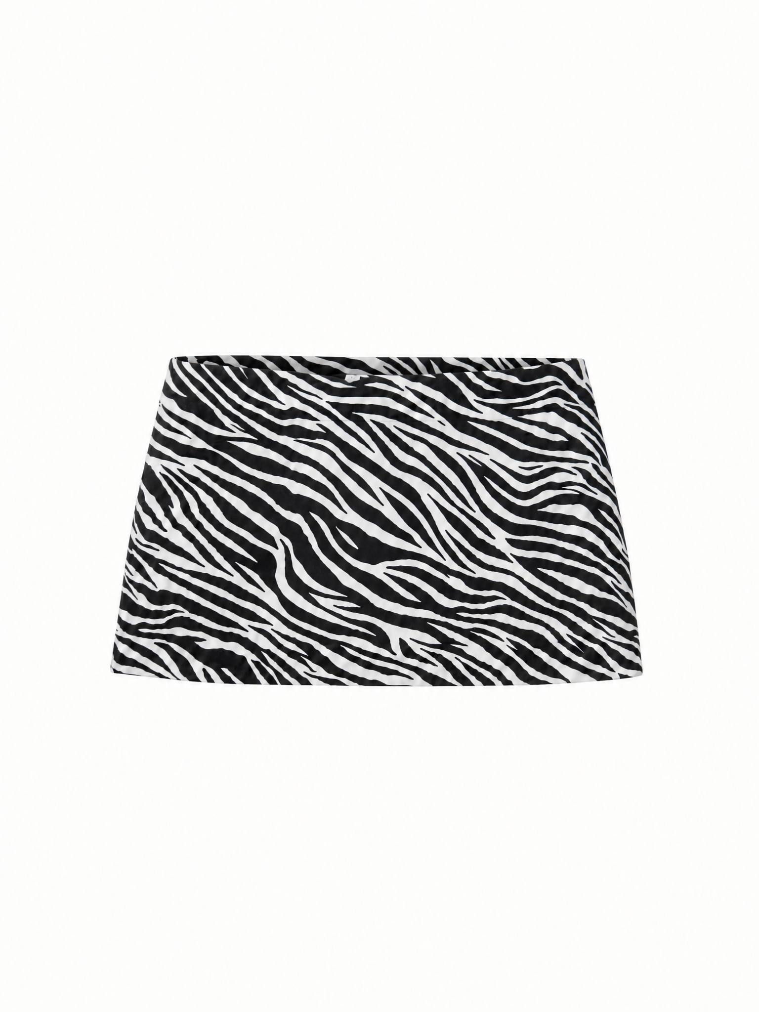 SS26 Zebra print low-waisted skirt