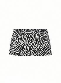 SS26 Zebra print low-waisted skirt